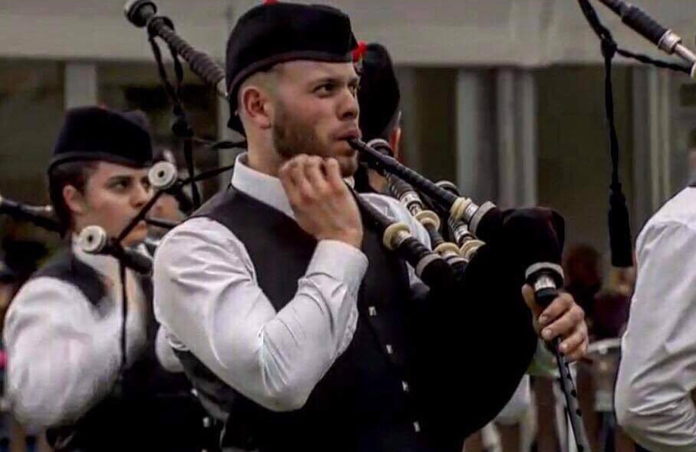Josh Chandler Bagpiping 2
