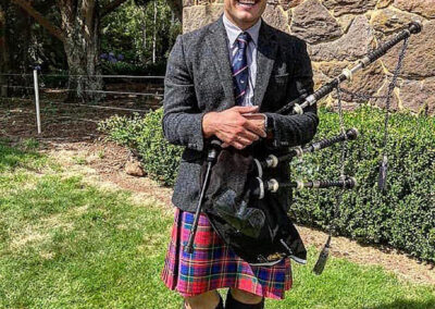 Josh Chandler Bagpiping