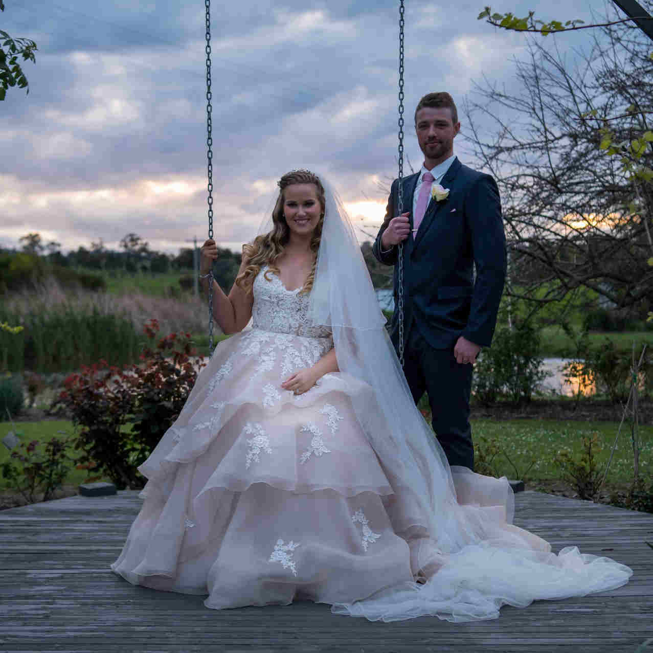 Fairytale dress on bride